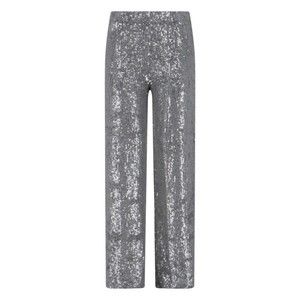 Parosh High-Waisted Grey Trousers With Sequin Embellishments - NWT